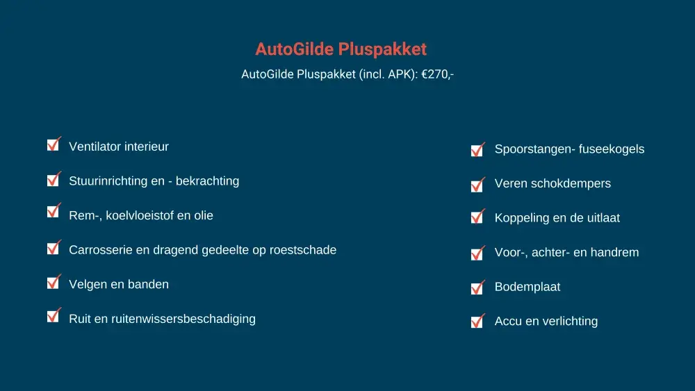 AutoGilde Pluspakket onderhoud